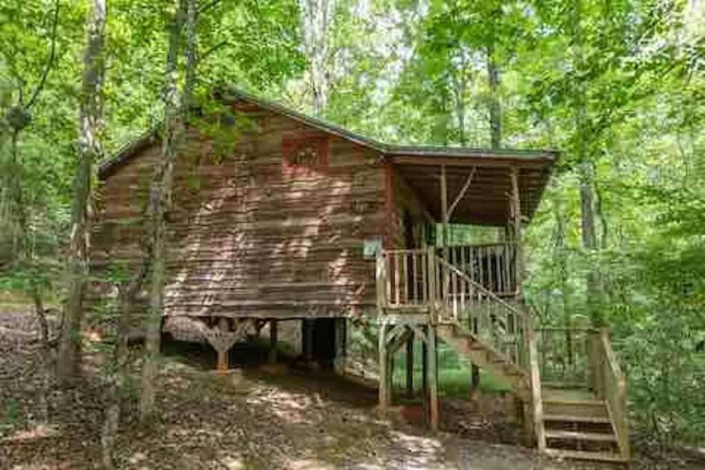 Cozy Cabin: River View With Hot Tub ダロネガ エクステリア 写真